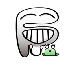 ABC Funny Character Face Sticker sticker #12854454