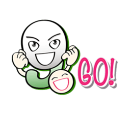ABC Funny Character Face Sticker sticker #12854455
