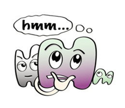 ABC Funny Character Face Sticker sticker #12854458