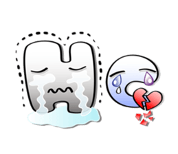 ABC Funny Character Face Sticker sticker #12854464