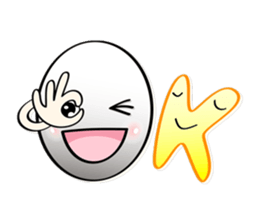 ABC Funny Character Face Sticker sticker #12854466
