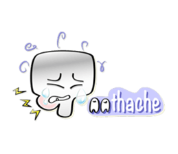 ABC Funny Character Face Sticker sticker #12854478