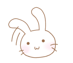Lazy and cute Rabbit sticker #12855646