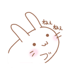 Lazy and cute Rabbit sticker #12855648