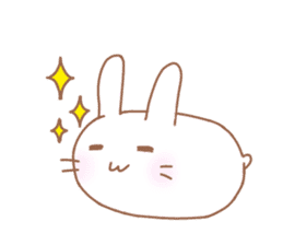 Lazy and cute Rabbit sticker #12855650