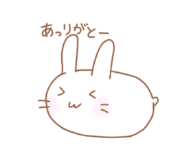 Lazy and cute Rabbit sticker #12855651