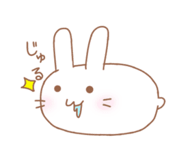 Lazy and cute Rabbit sticker #12855654