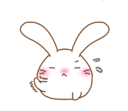 Lazy and cute Rabbit sticker #12855660