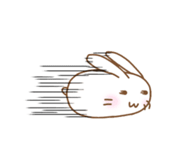 Lazy and cute Rabbit sticker #12855661