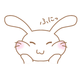 Lazy and cute Rabbit sticker #12855662