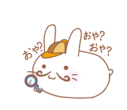 Lazy and cute Rabbit sticker #12855668