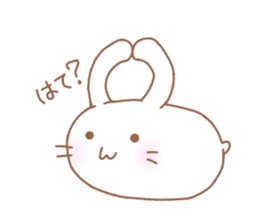 Lazy and cute Rabbit sticker #12855677