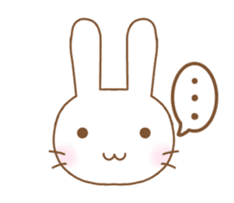 Lazy and cute Rabbit sticker #12855679