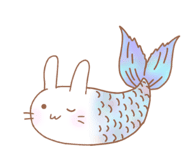 Lazy and cute Rabbit sticker #12855683