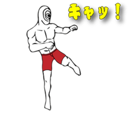 Red pants sticker #12856751