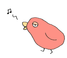 Surreal and Funny bird sticker #12857607