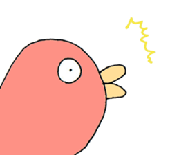 Surreal and Funny bird sticker #12857618