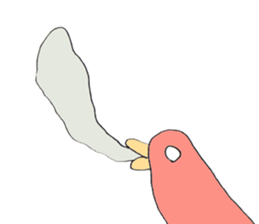 Surreal and Funny bird sticker #12857629