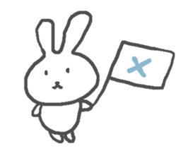 Daily life of alumi's rabbit sticker #12858048