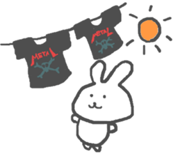 Daily life of alumi's rabbit sticker #12858051