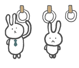 Daily life of alumi's rabbit sticker #12858053