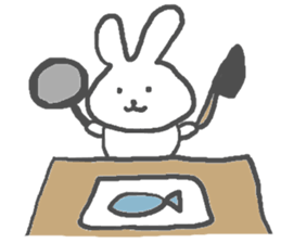 Daily life of alumi's rabbit sticker #12858054