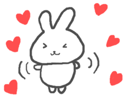 Daily life of alumi's rabbit sticker #12858059