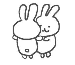 Daily life of alumi's rabbit sticker #12858067