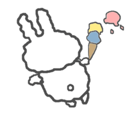 Daily life of alumi's rabbit sticker #12858068