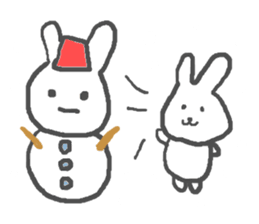 Daily life of alumi's rabbit sticker #12858073