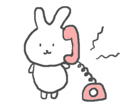 Daily life of alumi's rabbit sticker #12858082