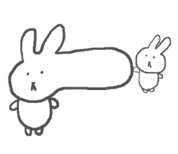 Daily life of alumi's rabbit sticker #12858085
