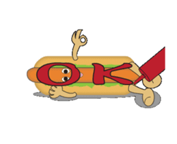 Hot dog Moving sticker #12858286