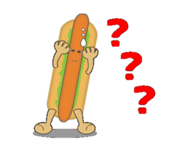 Hot dog Moving sticker #12858291