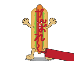 Hot dog Moving sticker #12858292
