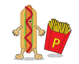 Hot dog Moving sticker #12858295