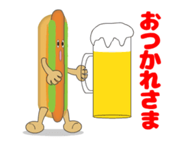 Hot dog Moving sticker #12858297