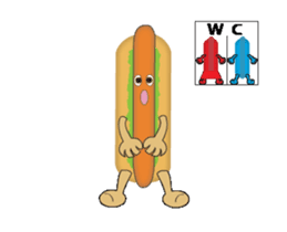 Hot dog Moving sticker #12858298