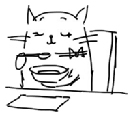 Cute cats in sketches (N.2) by trikono sticker #12859936