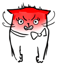 Cute cats in sketches (N.2) by trikono sticker #12859949