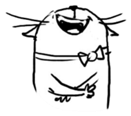 Cute cats in sketches (N.2) by trikono sticker #12859956