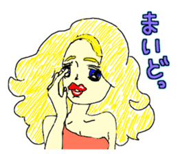 American speaks Kansai dialect fluently sticker #12859991