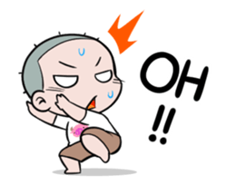 Skinhead Boy Animated Sticker sticker #12860208