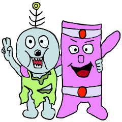 And "square Man," "Zonbiman"