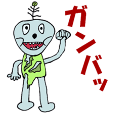 And "square Man," "Zonbiman" sticker #12860378