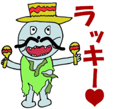 And "square Man," "Zonbiman" sticker #12860383