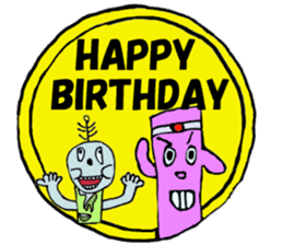 And "square Man," "Zonbiman" sticker #12860391