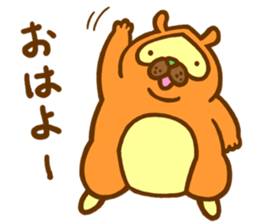 Everyday of raccoon dog sticker #12860446