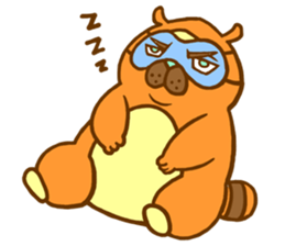 Everyday of raccoon dog sticker #12860456