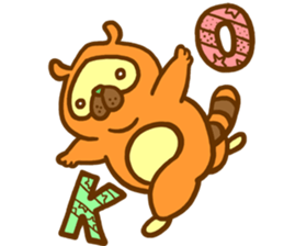 Everyday of raccoon dog sticker #12860476